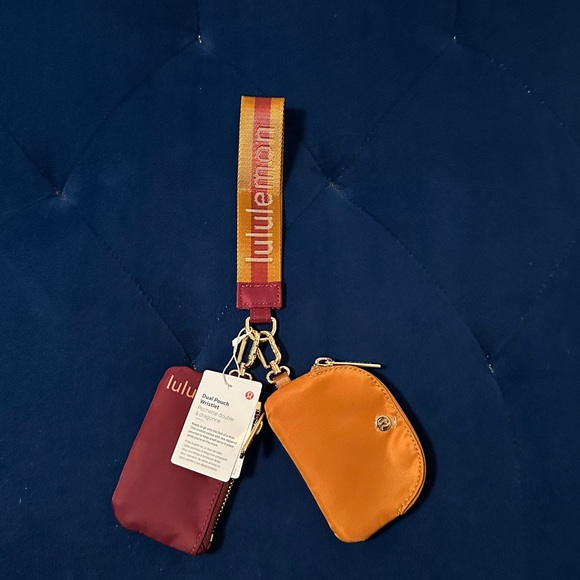 Lululemon Burgundy and Orange Keychain Set - Picture 1 of 2